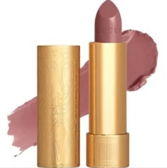 Gucci Satin Lipstick In 220 Merry Mauve - Cool Mauve Pink - Picture 6 of 12